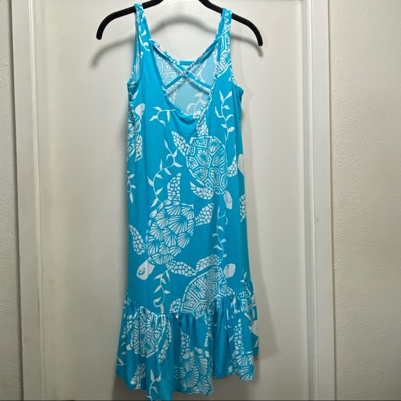 Tori Richard Honolulu Turtle Bay Mini Ruffle Summer Dress - Picture 8 of 10